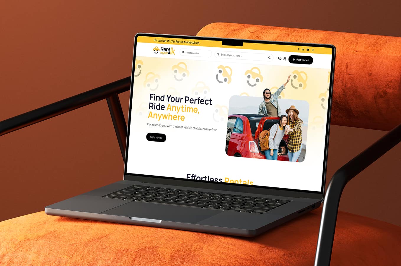 RentMyCar.lk — Branding · Web Development · Graphic Design · SEO/GEO/AEO