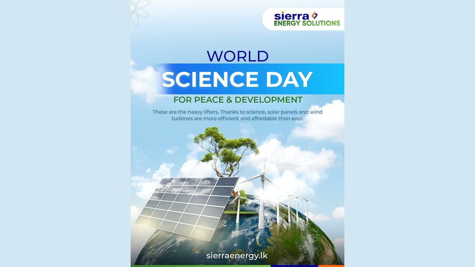 Sierra Energy Solutions — Vuoden verran juhlapäiviin sidottuja somejulkaisuja, jotka antoivat Sri Lankan aurinkoenergiabrändille johdonmukaisen ja tunnistettavan äänen.