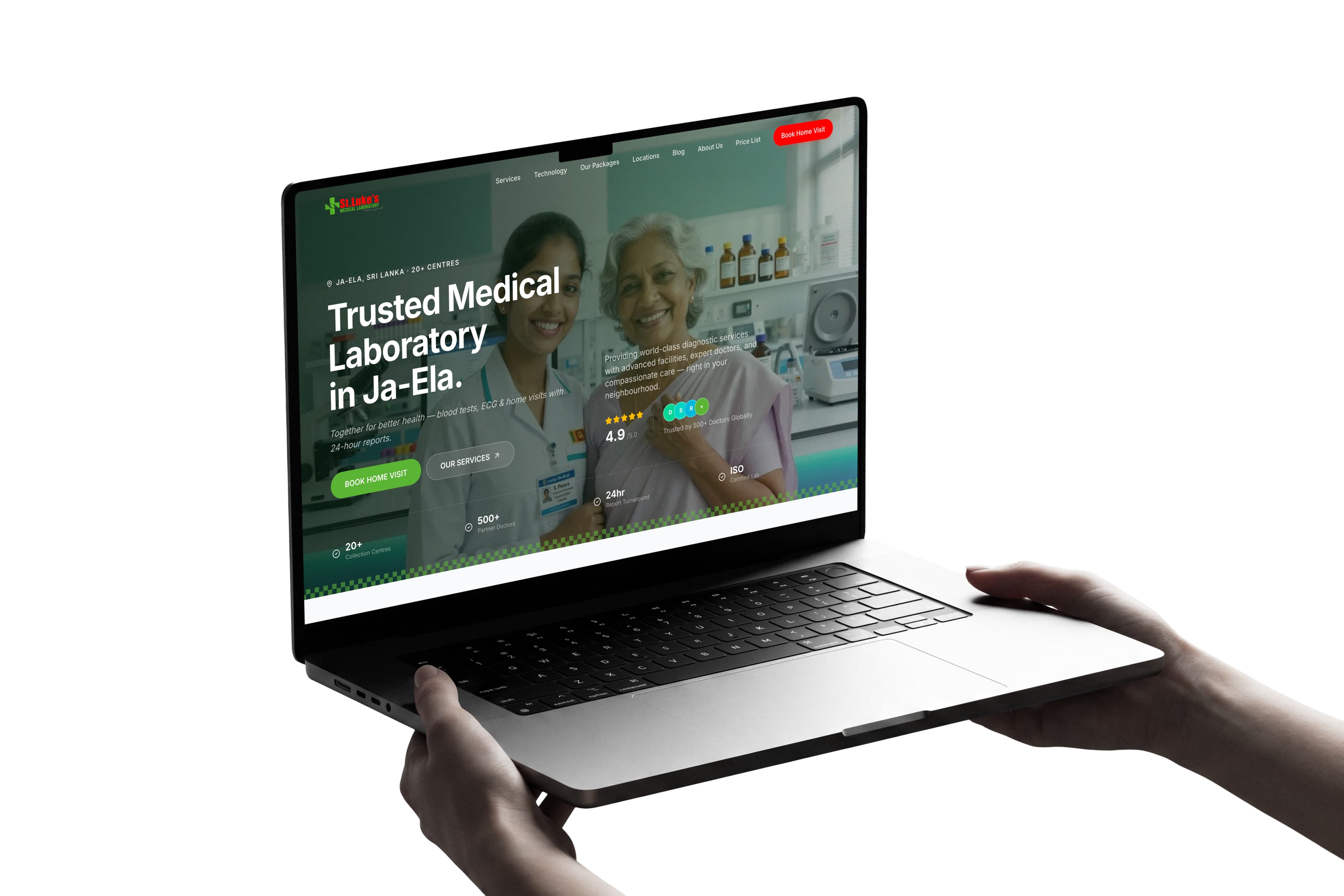 St Luke's Medical Laboratory — Healthcare · Diagnostics hero